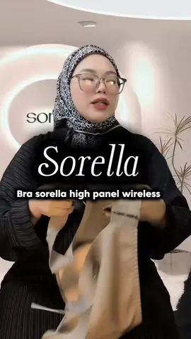 Bra Panel Tinggi Wireless tali tebal  buatkan rasa lebih selesa , kemas, tak sakit bahu ... #sorella #sorellamalaysia #demicupbra #bramurah #sorellabra 