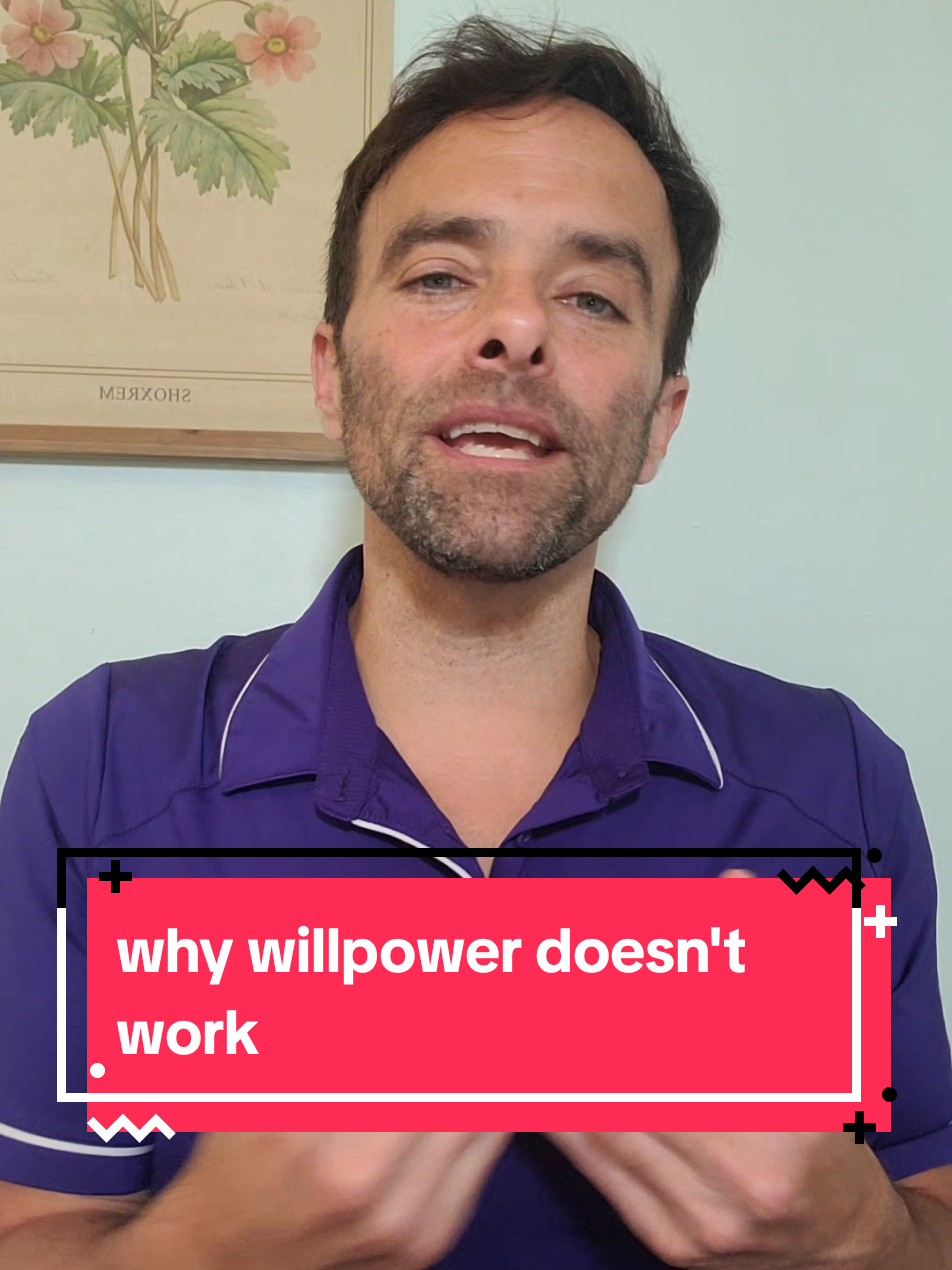 why doesn't willpower work? will power is just your conscious mind trying to battle your subconscious mind. unfortunately your subconscious mind is going to be way more powerful because it has the force of old emotions, repetitive habits, and even trauma. to make real change you have to access your subconscious and make change there through things like hypnosis, neurolinguistic programming, and self-directed neuroplasticity. #mindset #mindsetshift #innerwork #brainrewiring 