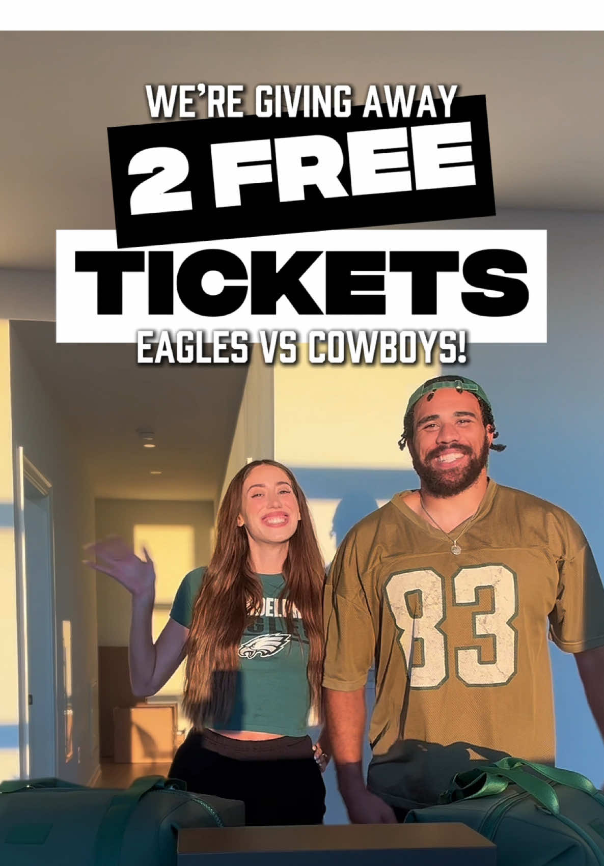 🎉 TICKET GIVEAWAY TIME 🎉 @Kylen Granson and I are giving one of YOU the ultimate Eagles season opener experience 🦅✨ Two tickets to see the @Philadelphia Eagles take on the @Dallas Cowboys on September 4th, PLUS a bundle of goodies: 🏈 Brumate cooler 👜 2 Dagne Dover bags 👕 Fanatics merch How to enter: 1️⃣ Follow @daisfoko + @k_granson18 on @instagram  2️⃣ Like this post 3️⃣ Tag 3 friends in the comments & share this post (more tags = more entries!) Winner announced 8/30 via insta stories—don’t miss out 👀 #eaglesfootball #giveaway #nflfootball #philadelphiaeagles #gobirds 