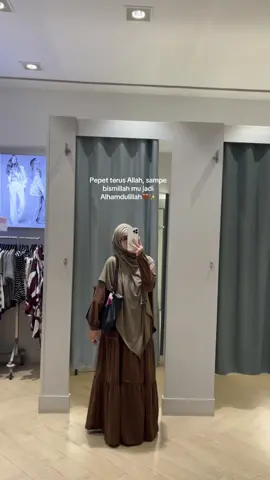 🤎 #outfitmuslimah #fyp 