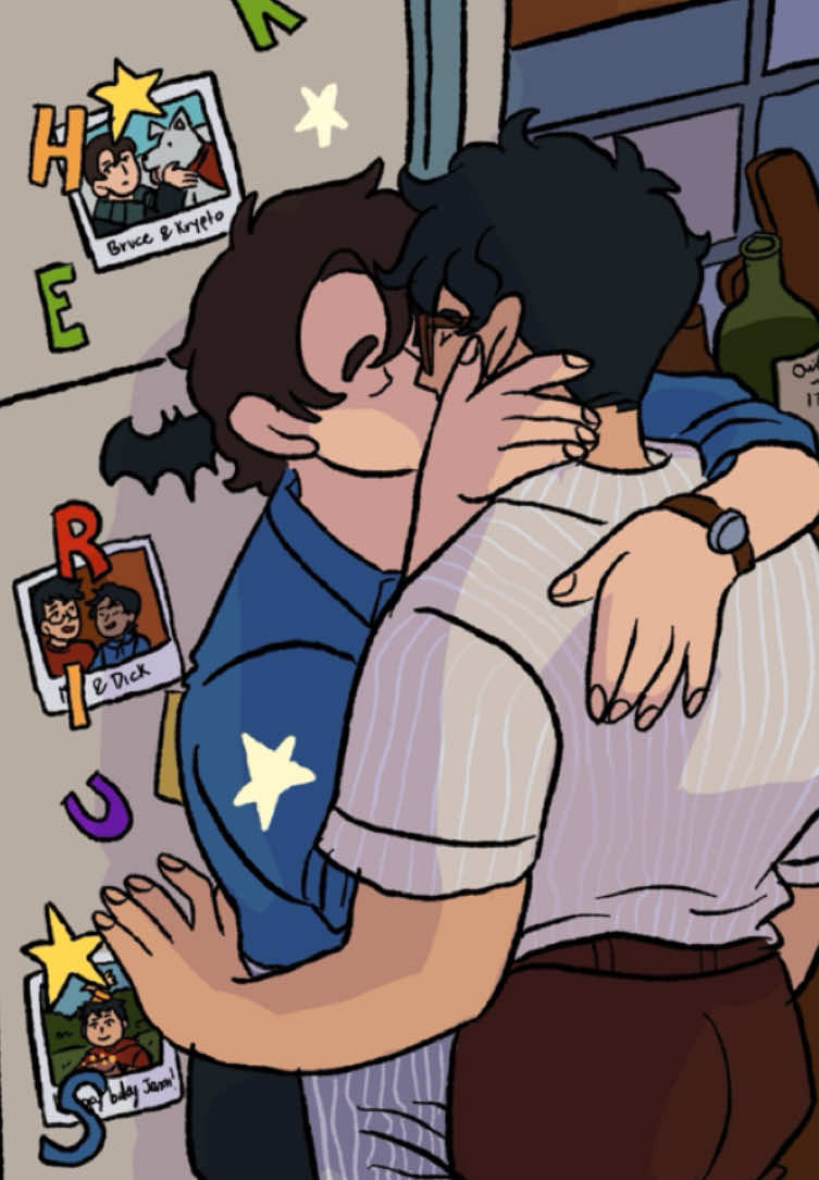 Breakfast for dinner 🍳 #superbat #minicomic #supermanxbatman #myart #mydrawig 
