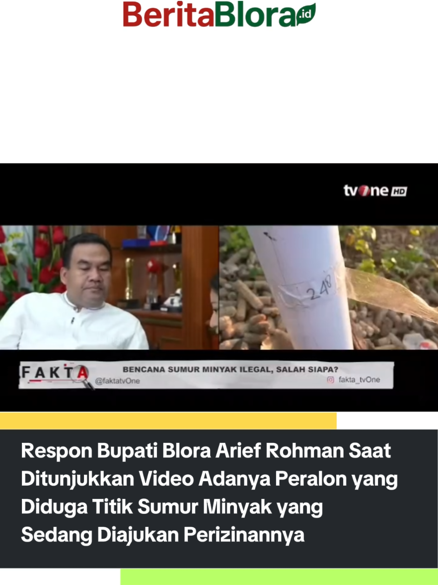 Respon Bupati Blora Arief Rohman Saat  Ditunjukkan Video Adanya Peralon yang Diduga Titik Sumur Minyak yang Sedang Diajukan Perizinannya. Pasalnya, dari Blora ada 4.134 titik sumur di 37 desa yang tersebar di 14 kecamatan yang masuk rekomendasi pengajuan untuk dapat dikelola oleh tiga unsur tersebut (BUMD), Koperasi dan UMKM.  #beritablora #sumurminyakblora #sumurminyakilegalblora #kebakaransumurminyak #izinsumurminyakblora 