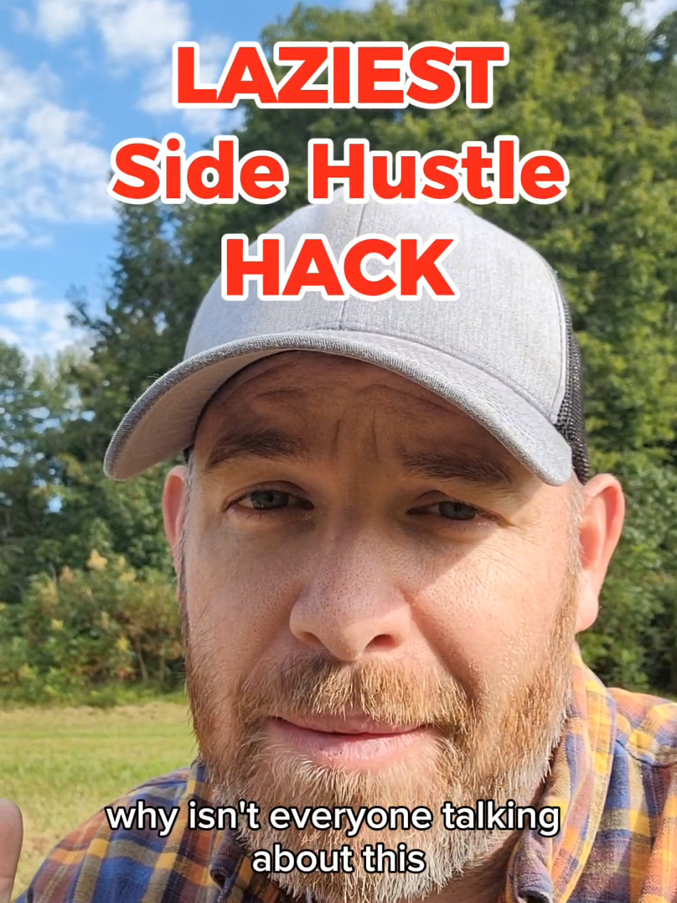 The laziest side hustle hack I've found... #passiveincome #sidehustle #sidehustlehacks #sidehustleforbeginners #makemoney 