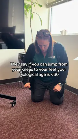 They say if you can jump from your knees to your feet your biological age is <30 #funny #challenge #officelife #workhumor 