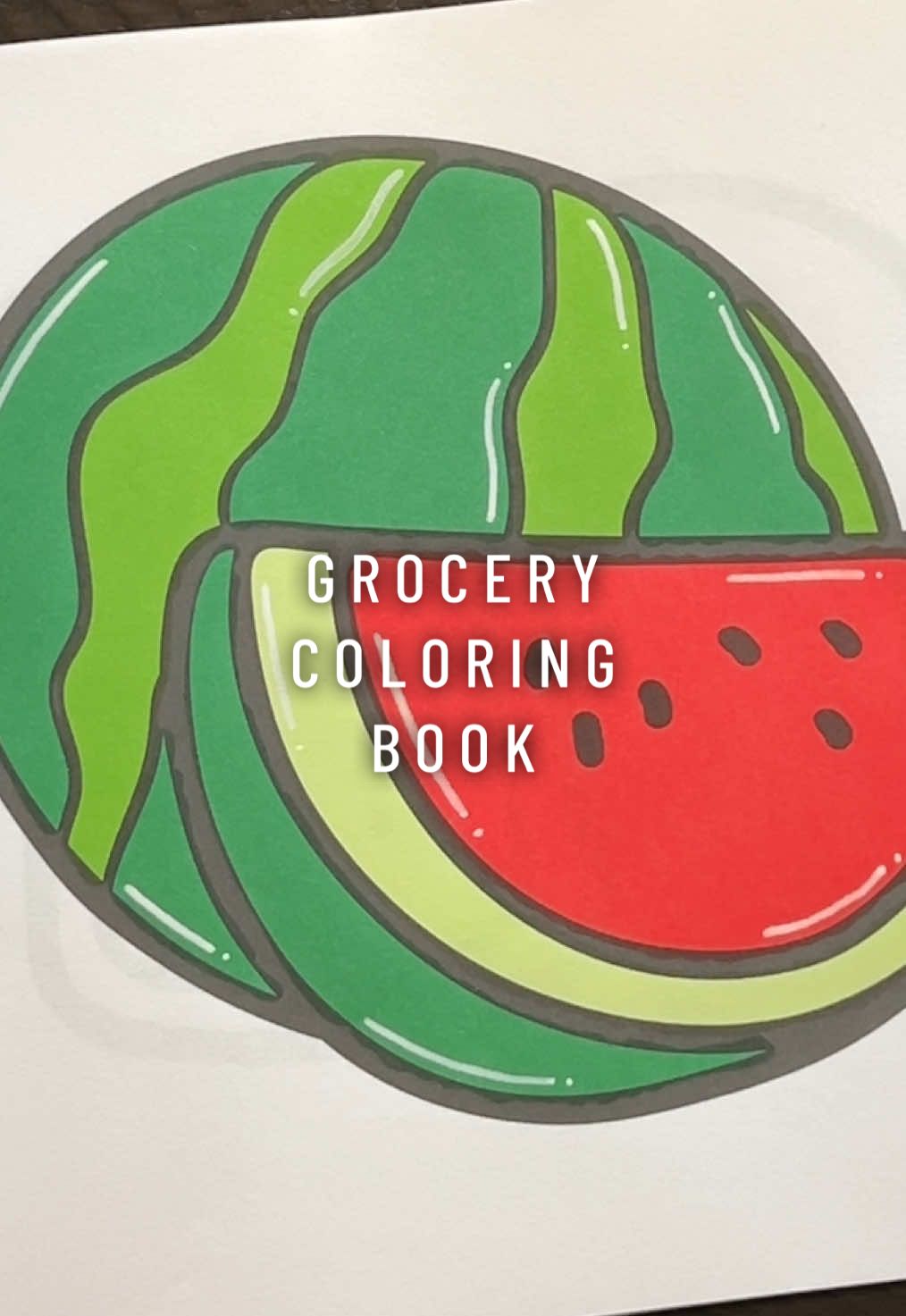 Color with me 🍉💦 I lOoOoOove watermelon!! 😋 #colorwithme #ohuhumarkers #watermelon #satisfying #metime 