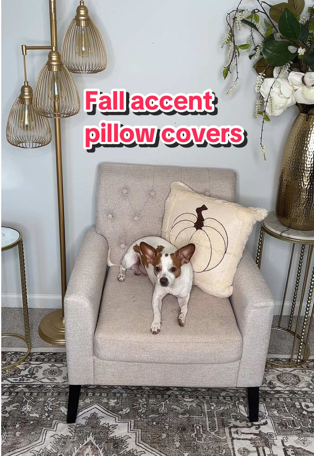 These pumpkin pillow covers are a beautiful soft neutral tone in the size 18” by 18” they come in other fabulous fall colors as well. It’s a set of two covers. #fallpillows #pillowcovers #fallhomedecor #fallhomeaccessories #accentpillows 