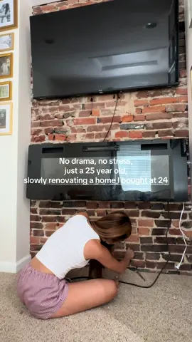 If anyone needs me I’ll be here, mortaring and putting holes in walls! #homeowner #phillytiktok #foryoupage 