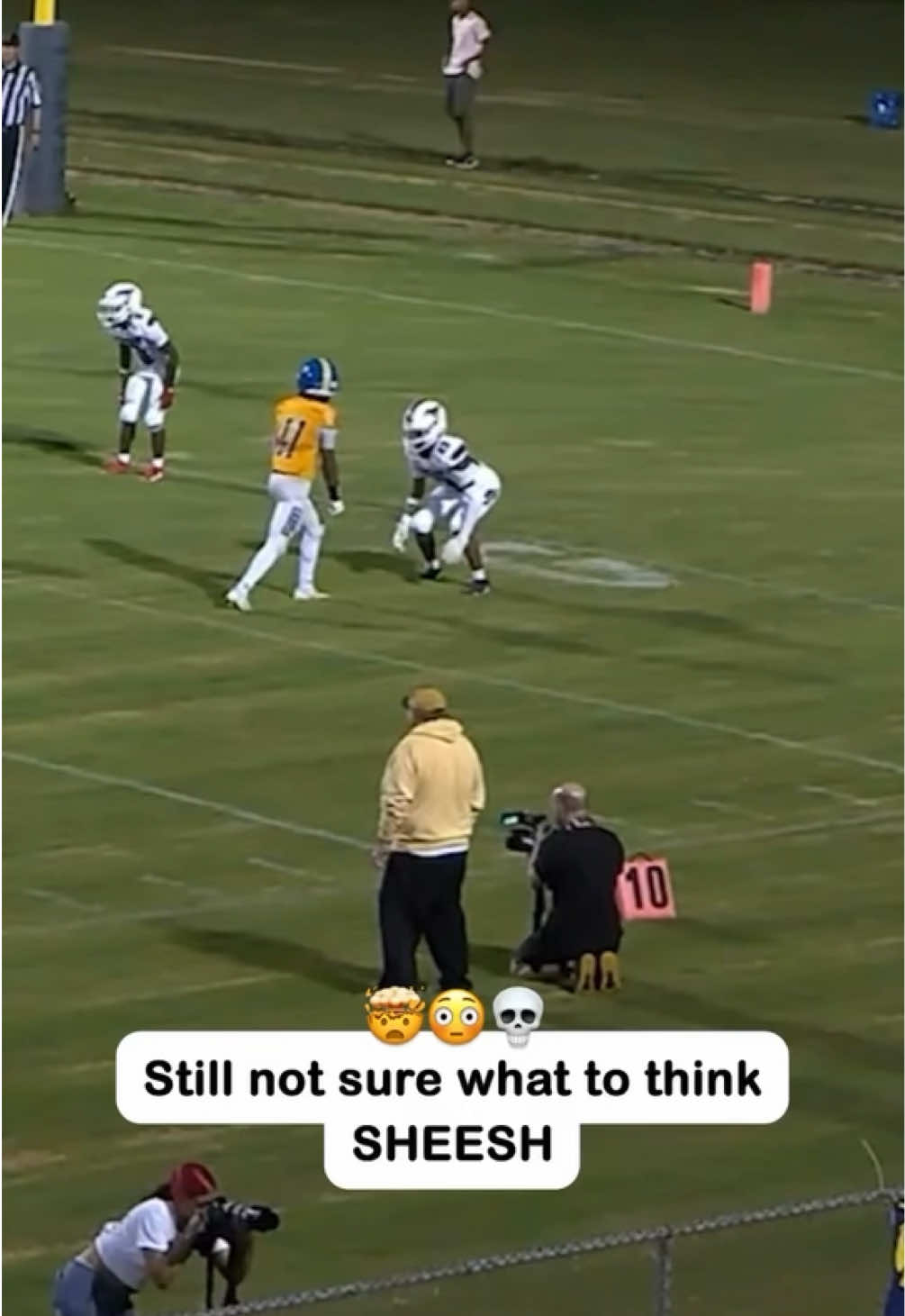 He still scored though? 😅😭 (via ijumpinsandforfun) #football #funny #highschool 