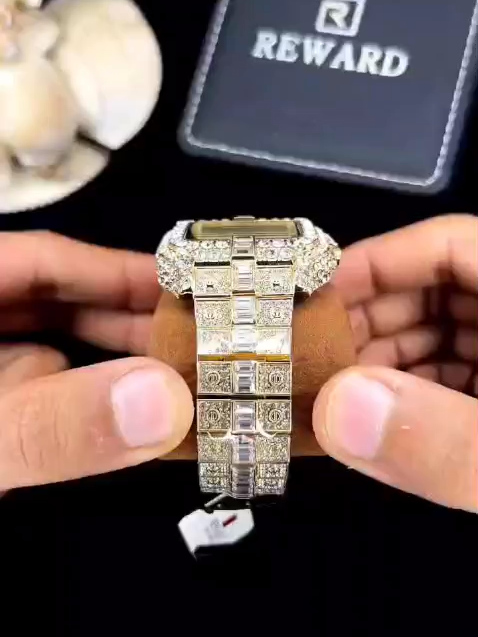 🔥🔥 REWARD PREMIUM WATCHES 🔥🔥 ~ FULL DIAMOND BODY ~ DATE WORKING  ~ HIGH QUALITY QUARTZ MOVEMENT  ~ HEAVY WEIGHT  ~ WATER RESISTANT  ~ DUAL CLIP MASTER LOCK ~ CARTIER STYLE  product link https://arrehmancollections.myshopify.com/collections/womens-watches