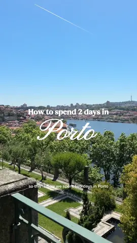 How to spend 2 days in Porto Portugal 🇵🇹  - visit the Jardins do Palácio do Cristal 🦚 - walk the Ribiera - take the Gaia cable car for the best views! 🚡 - walk across the Pont Luis I bridge - watch sunset at Jardim do Morro ☀️  - take a day trip to the Douro Valley to learn about Port wine 🍇  - lunch at Mercado do Bolhao - take a pastel de nata class 🥮  Find my full itinerary on the blog!  #porto #portugaltravel #visitportugal #portoitinerary #portugalitinerary #dourovalley 