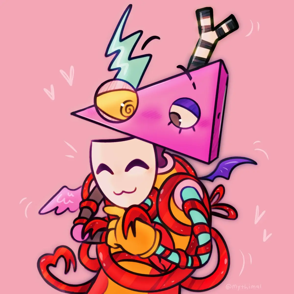 They are so fun to draw I will never get over them…. Go my yuri…. #tadc #theamazingdigitalcircus #abstragedy #zooble #gangle