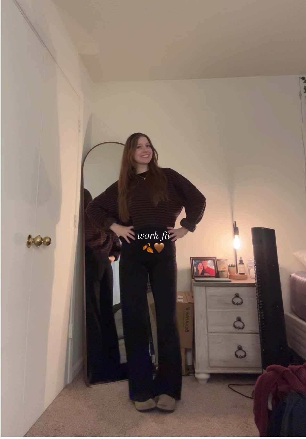 my ootd for work today!! 🤎🤎 #OOTD #outfitinspo #fallstaples #fitcheck #falloutfitinspo 