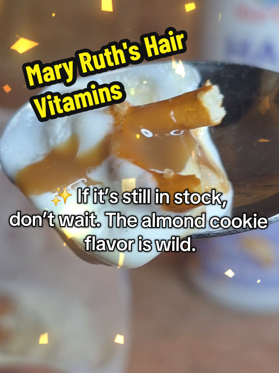 Not me turning hair vitamins into a sundae 😭🍨 This almond cookie syrup from MaryRuth’s is actually a liquid hair growth mask… and yes, it tastes as good as it sounds. Scoop, drizzle, crunch—your new dessert routine just got a glow-up. ✨ @MaryRuth's #maryruthsnewarrivals #hairgrowthjourney  #beautysupplements  #tiktokmademebuyit 