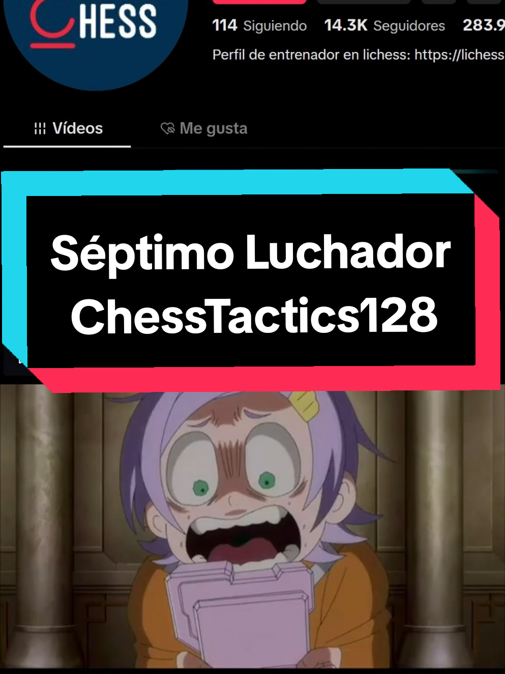 La táctica es Clave -Chesstactics128 #chesstactics #pupilochess #anime #recordofragnarok #chesscom @Yeci 
