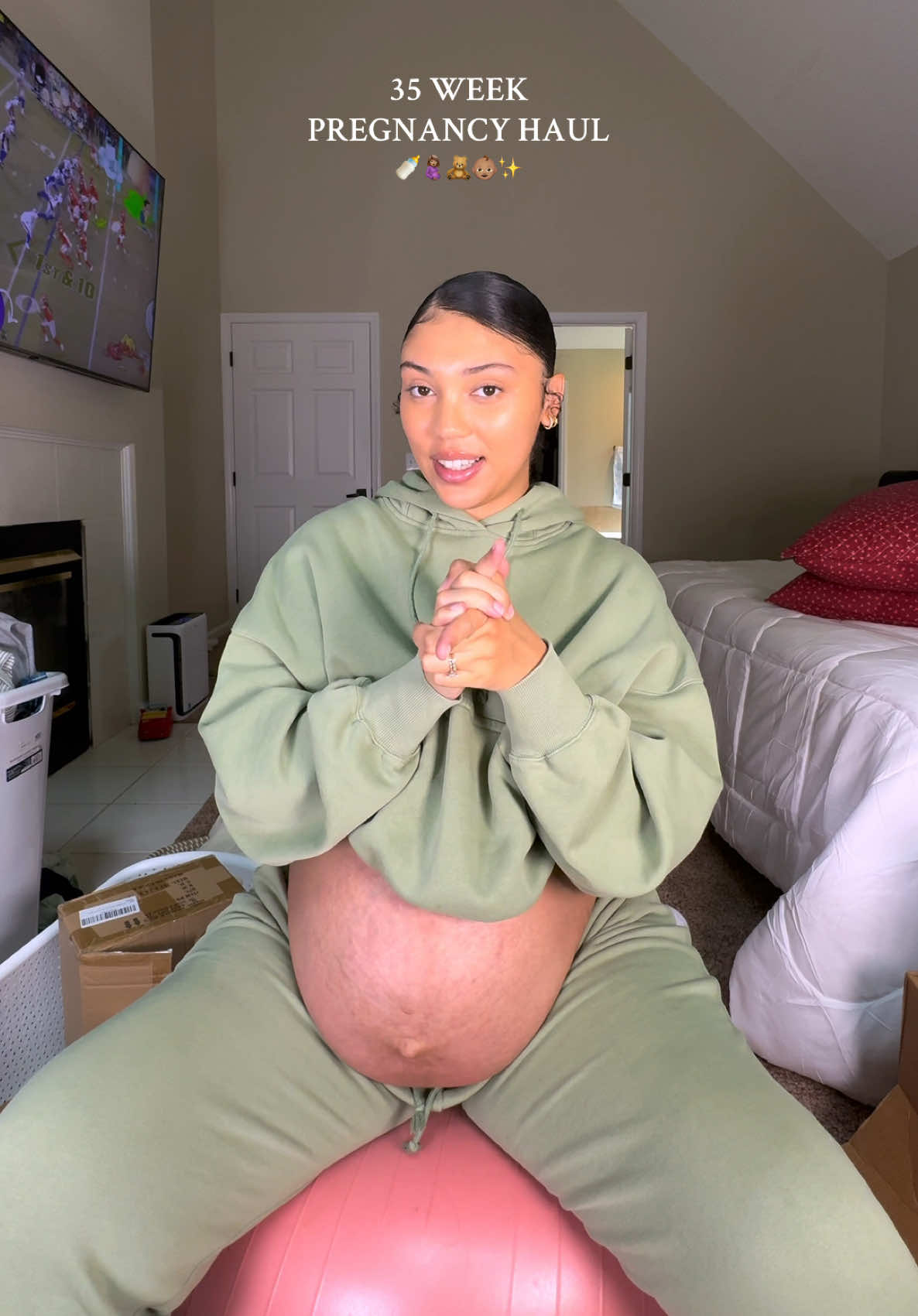 Now to get all of this put away😅 #babymusthaves #pregnant #pregnancy #momcontent #fyp 