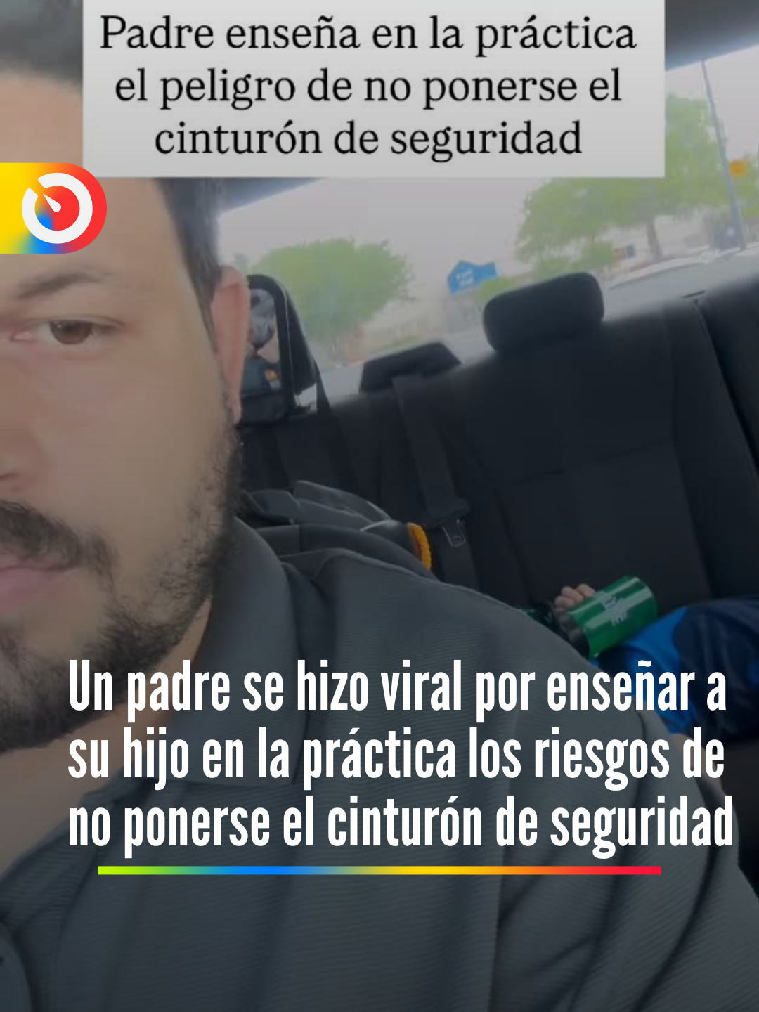 #viral ¡Nada mejor que el ejemplo! Un padre se hizo viral por enseñar a su hijo en la práctica los peligros y riesgos de no ponerse el cinturón de seguridad. #padreehijo #ejemplo #cinturon #cinturondeseguridad #momentos #storytime #video #paratiiiiiiiiiiiiiiiiiiiiiiiiiiiiiii