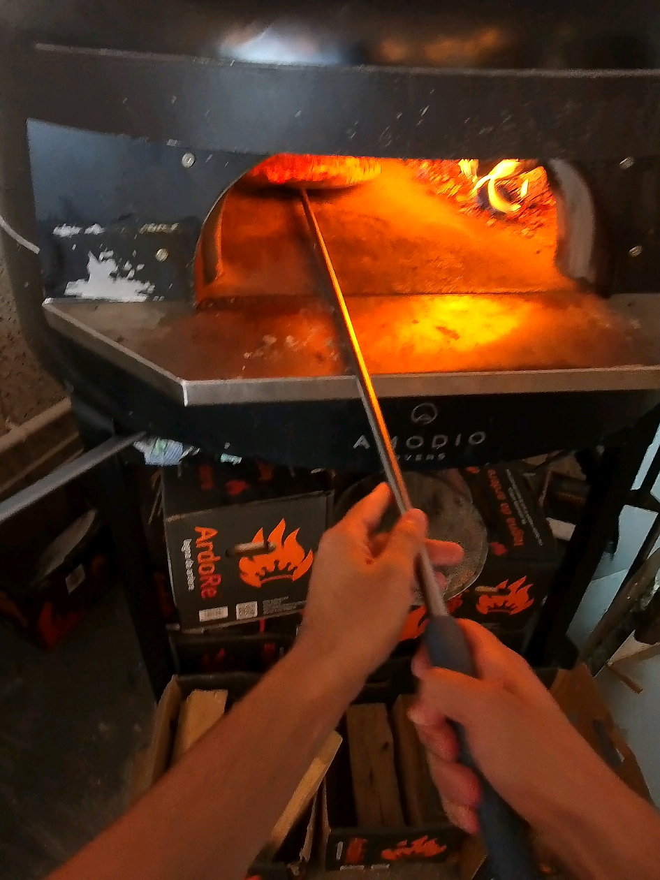 POV Baking Pizza's under 90sec⏰️#viral #pizza #london #pov #cheflife 