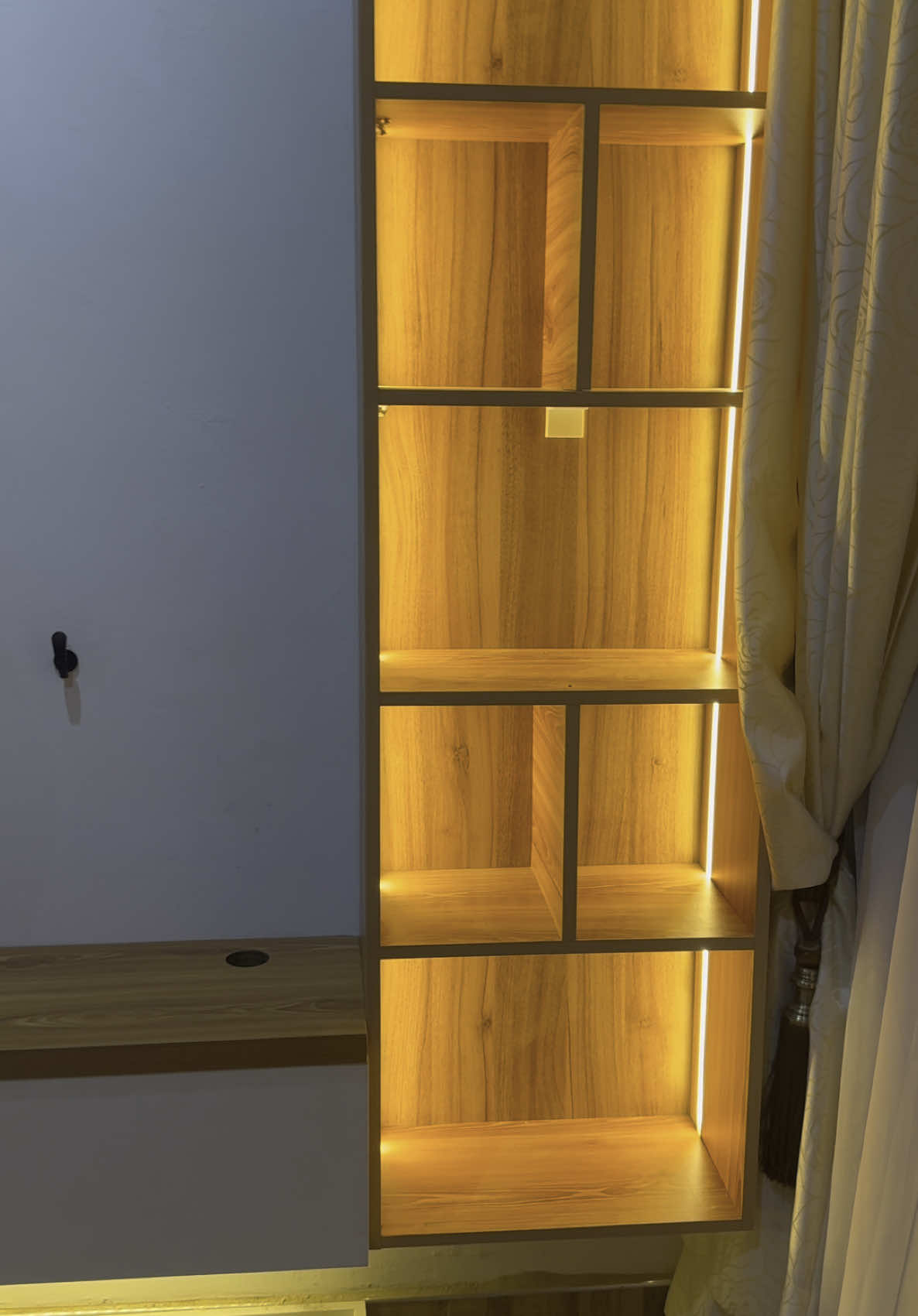 Soft🙂‍↔️✨ #tvunit #transformacion #interiordesign #accraghana🇬🇭 