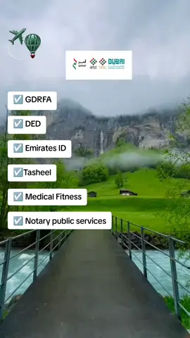 ☑️ #GDRFA ☑️ #DED ☑️ Emirates ID ☑️#Tasheel ☑️ #Medical Fitness ☑️ Notary #public services