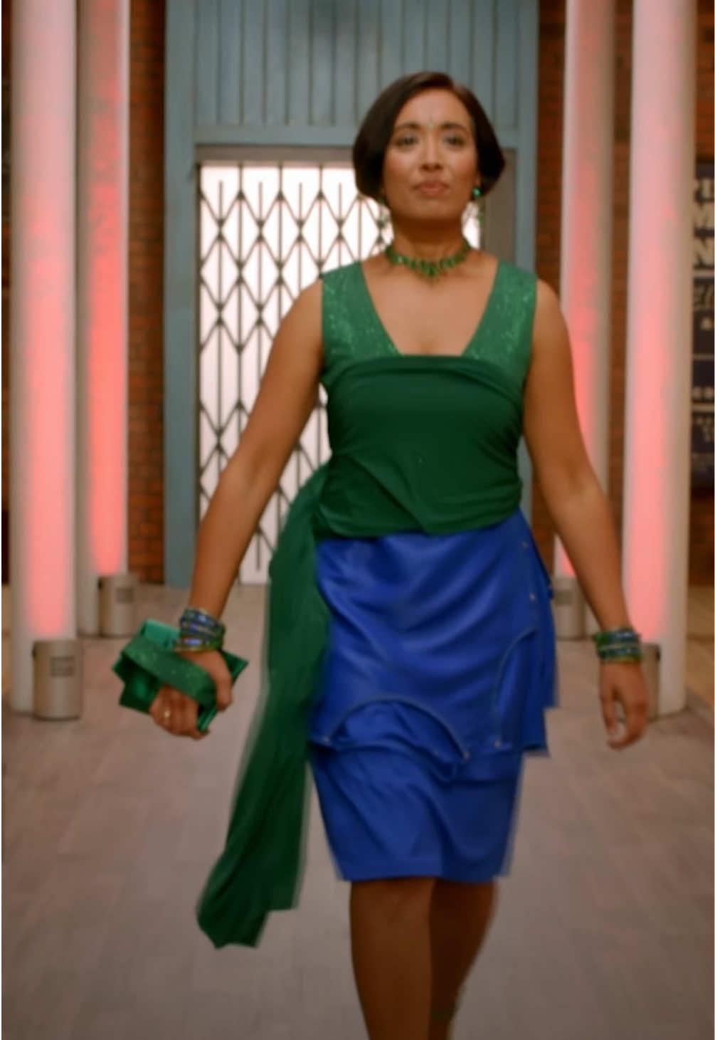 Asmaa's jaw-dropping two-in-one dress. #SewingBee 