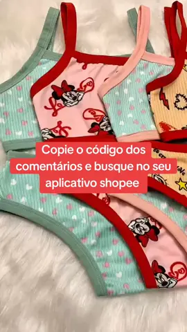 Conjunto Infantil Menina Moça Top e Calcinha 