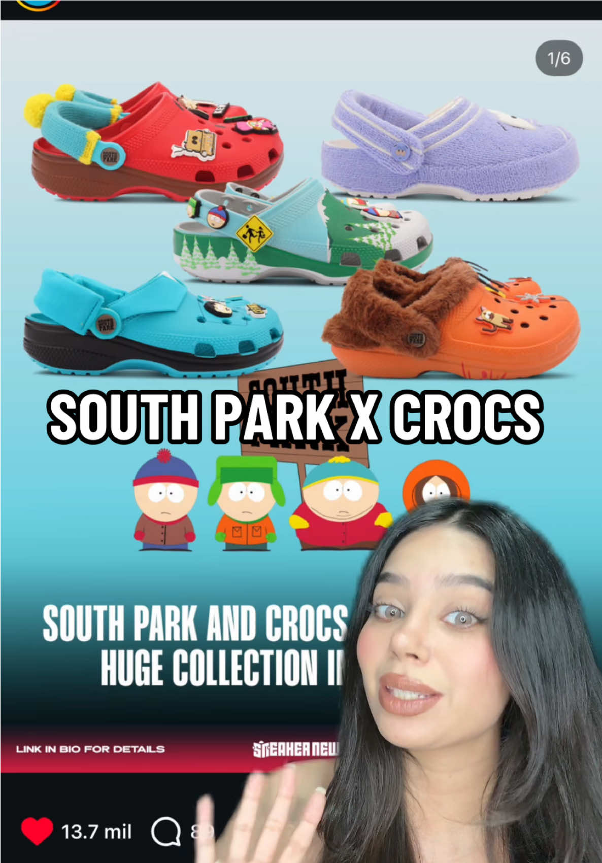 SOUTH PARK X CROCS COLLAB 😳 #moda #southpark #crocs #noticias 