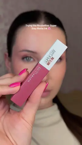 Trying the @Maybelline NY Super Stay Matte Ink 🌸 #mnyitlook #maybelline #lipsticks #superstay #matteink 