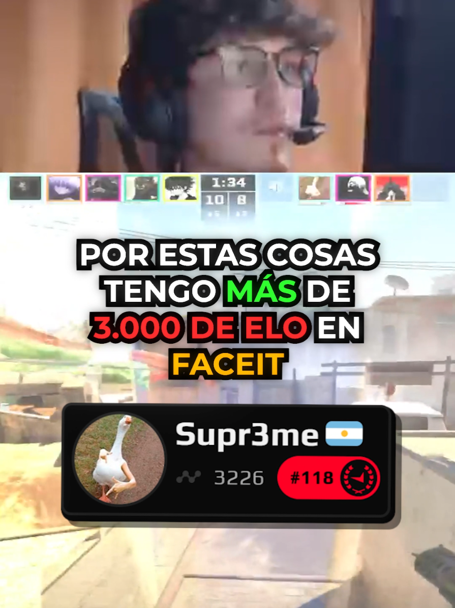 Por estas rondas soy top 20 ARGENTINA en FACEIT 🤯 . . . #cs2 #fyp #faceit #paratii #twitch 
