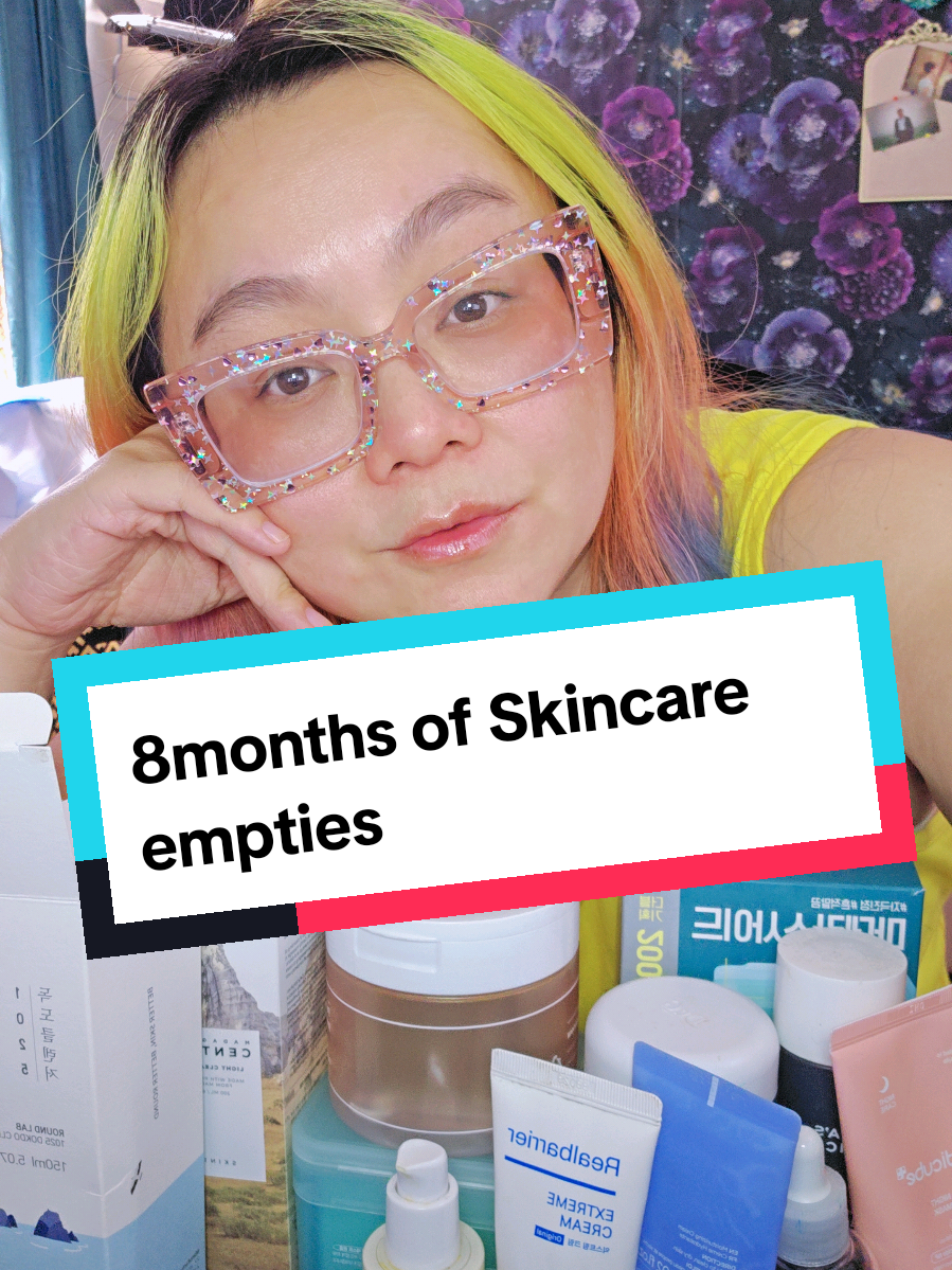 8 months of 2025 skin empties here we go! most of these items i bought either my own money! I do get sent products from time to time but I tend to rebuild products that really work for me. #skincare #asianskincare #matureskin #empties 