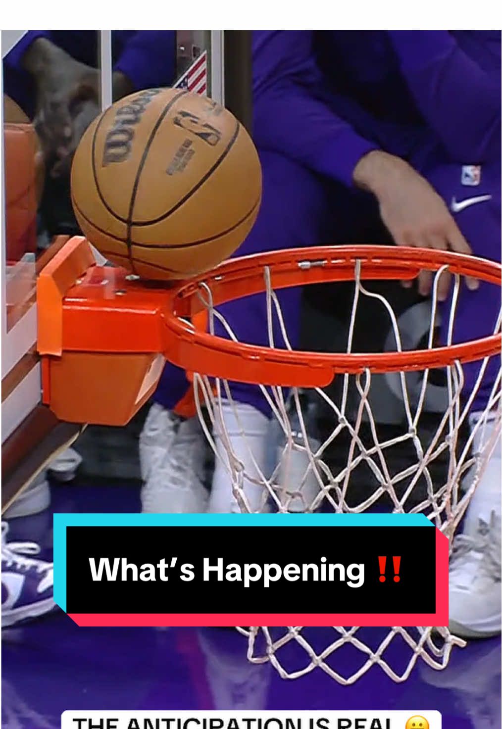 The ball 🏀 taking it’s sweet time 😂 #NBA #basketball #funny 