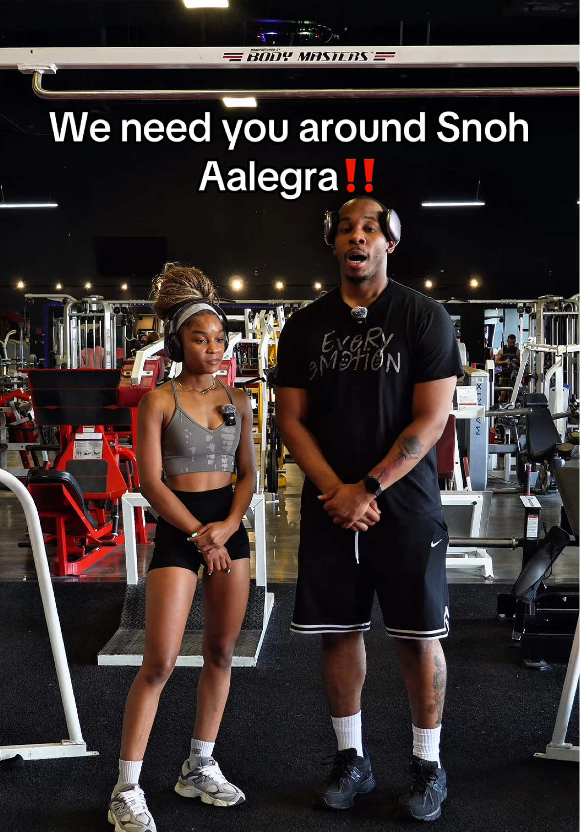 We need you around @SnohAalegraOfficial                                 #niyahwanya #nwfam #couplestiktok #fyp #gymcouple 