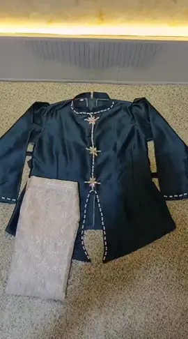 Baju setelan rok songket anak. Baju kondangan anak