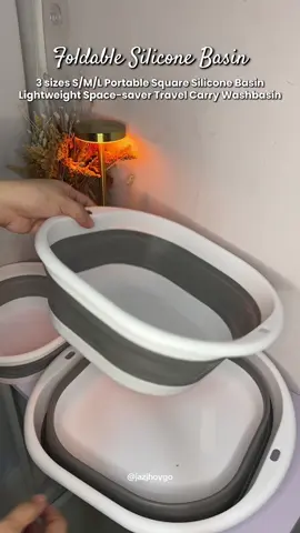 Foldable Silicone Basin! #basin #foldablebasin #siliconebasin #portablebasin #washingbasket 