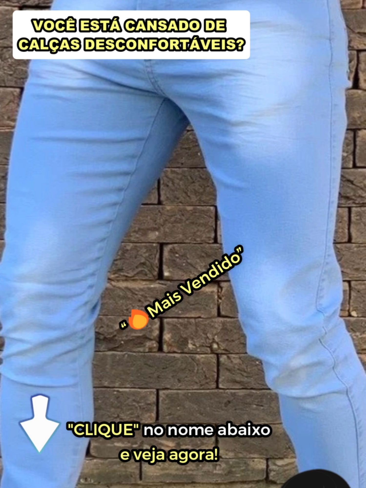 Calça Jeans Masculina Skinny Kit com 3 #TikTokShopChegou #tiktokshopchegou #tiktokshop