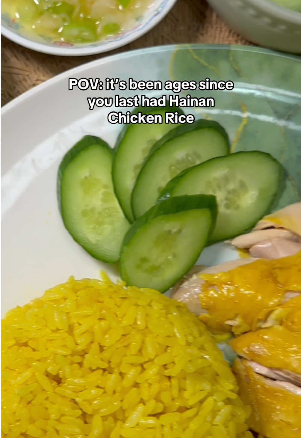 POV: it's been ages (2 days) since you last had Hainanese Chicken Rice, and you need one ASAP. #hainanesechicken #chickenrecipe #rice #fyp 