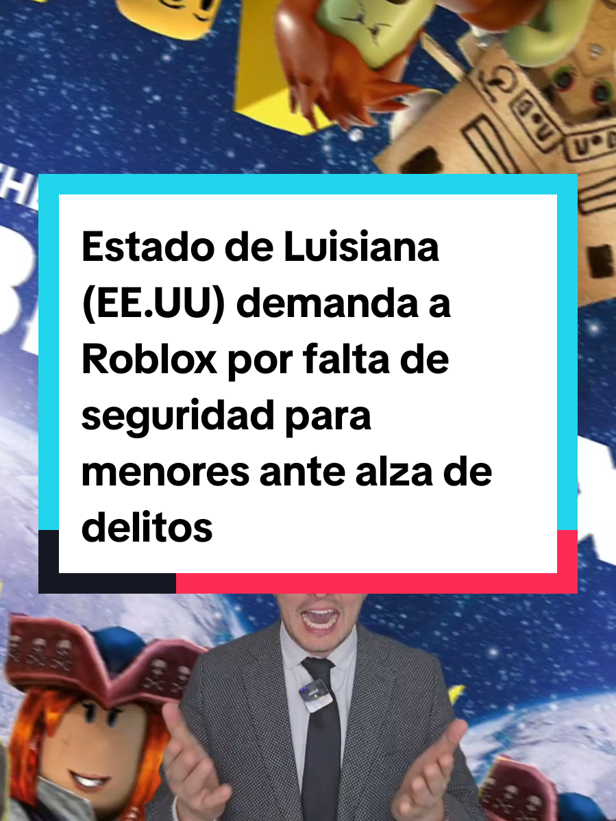 Estado de Luisiana  demanda a Roblox por falta de seguridad para menores ante alza de delitos en la plataforma #roblox #demanda #juego #niños #peligro