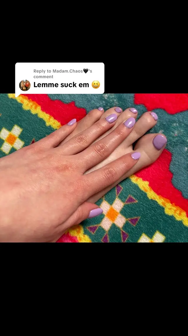 Replying to @Madam.Chaos🖤 #feet #toes #nails #foot #manipedi 