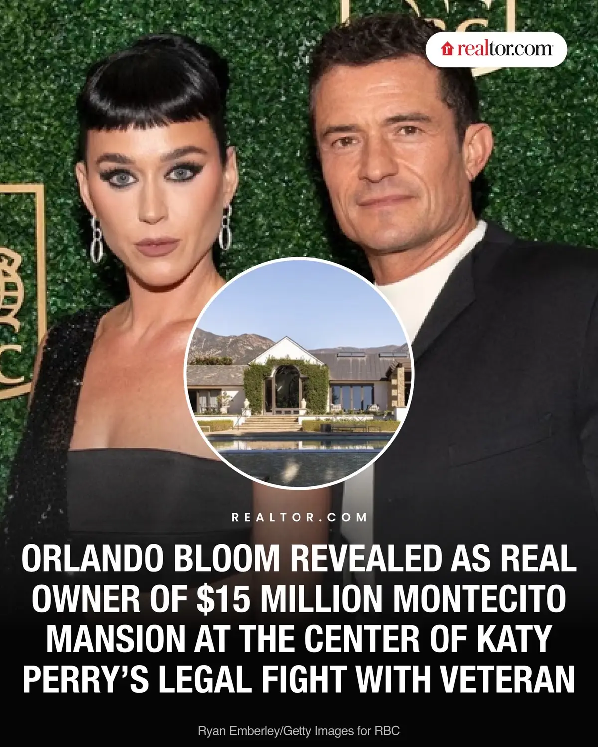 Turn out Orlando Bloom is the true owner of the Montecito home at the center of Katy Perry’s yearlong legal battle with Carl Westcott, army vet and founder of 1-800-Flowers #katyperry #orlandobloom #montecito #mansion #realestate 