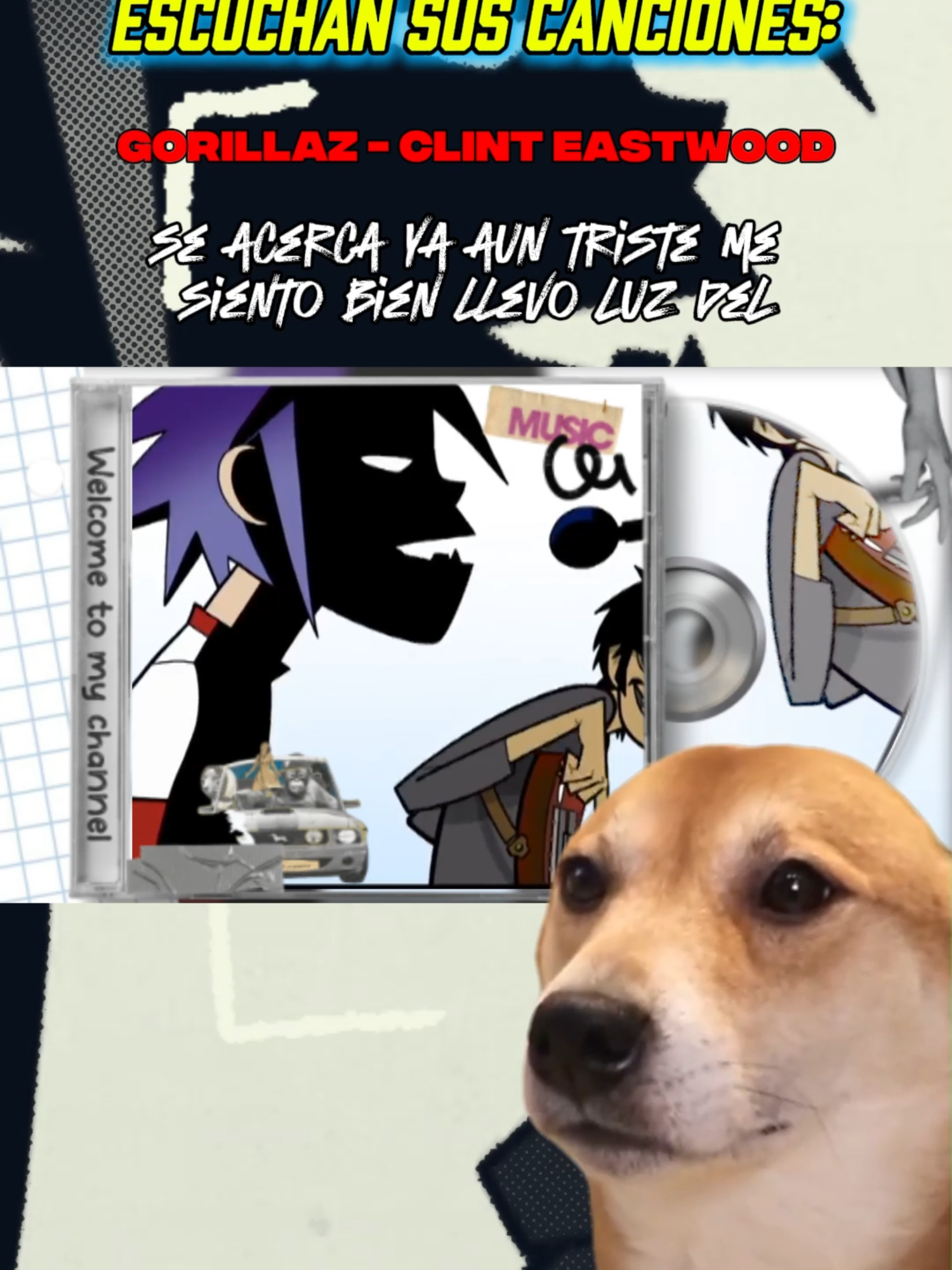 Asi Suena Gorillaz - Clint Eastwood En Español 😎🤩🤗 #fyp #enespañol #cover #rock #pop #gorillaz