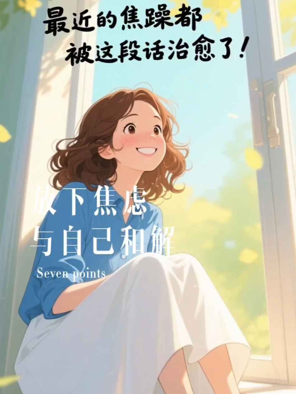 最近的焦慮都被這段話治癒了，你也有被治癒到嗎？底下留言！#正能量 #心靈 #治癒姐姐 #情感 #人生感悟 