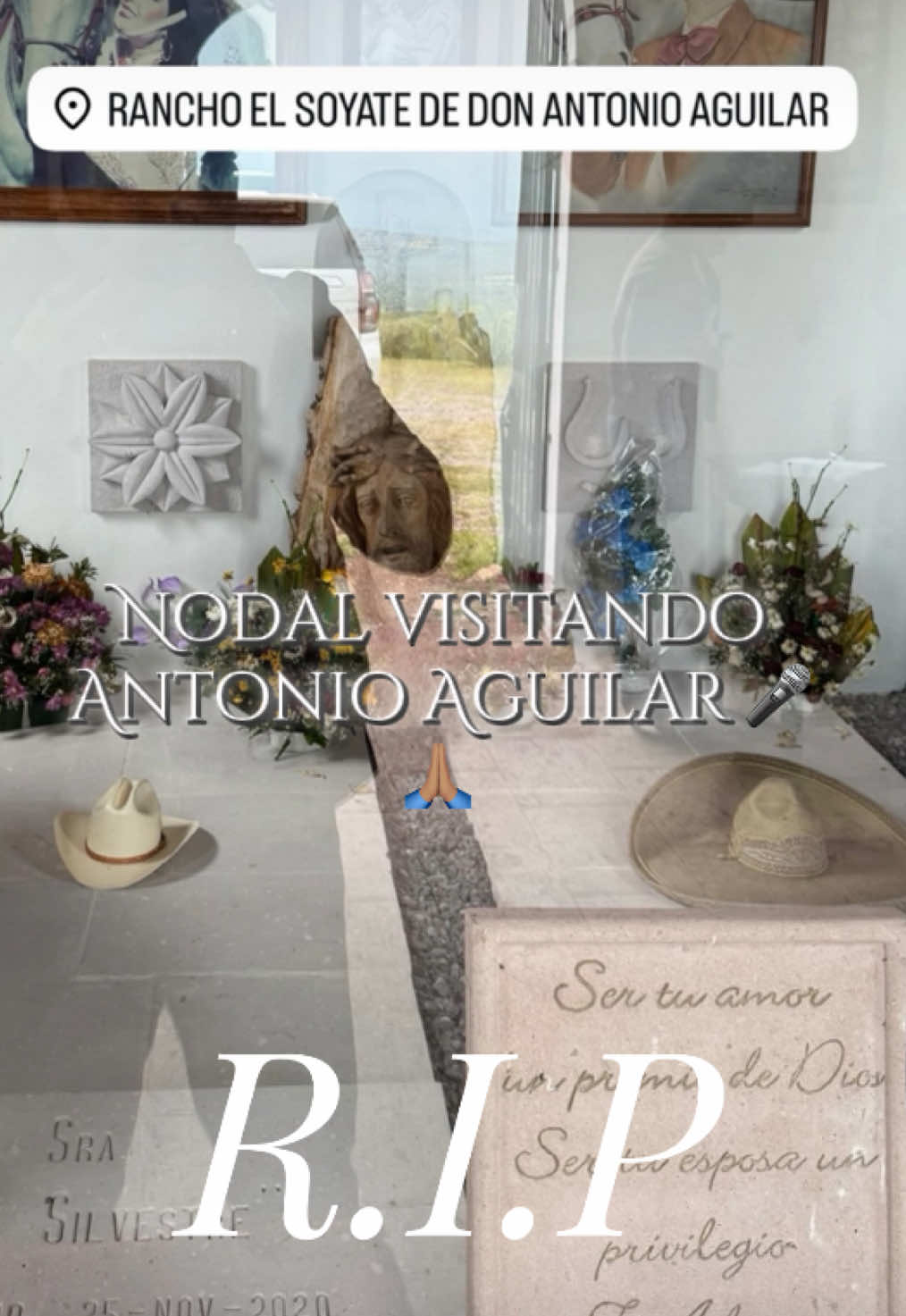 Nodal visitando Antonio Aguilar 🎤 🙏🏽  @Christian Nodal #nodal #christiannodal #nodalfans #antonioaguilar 