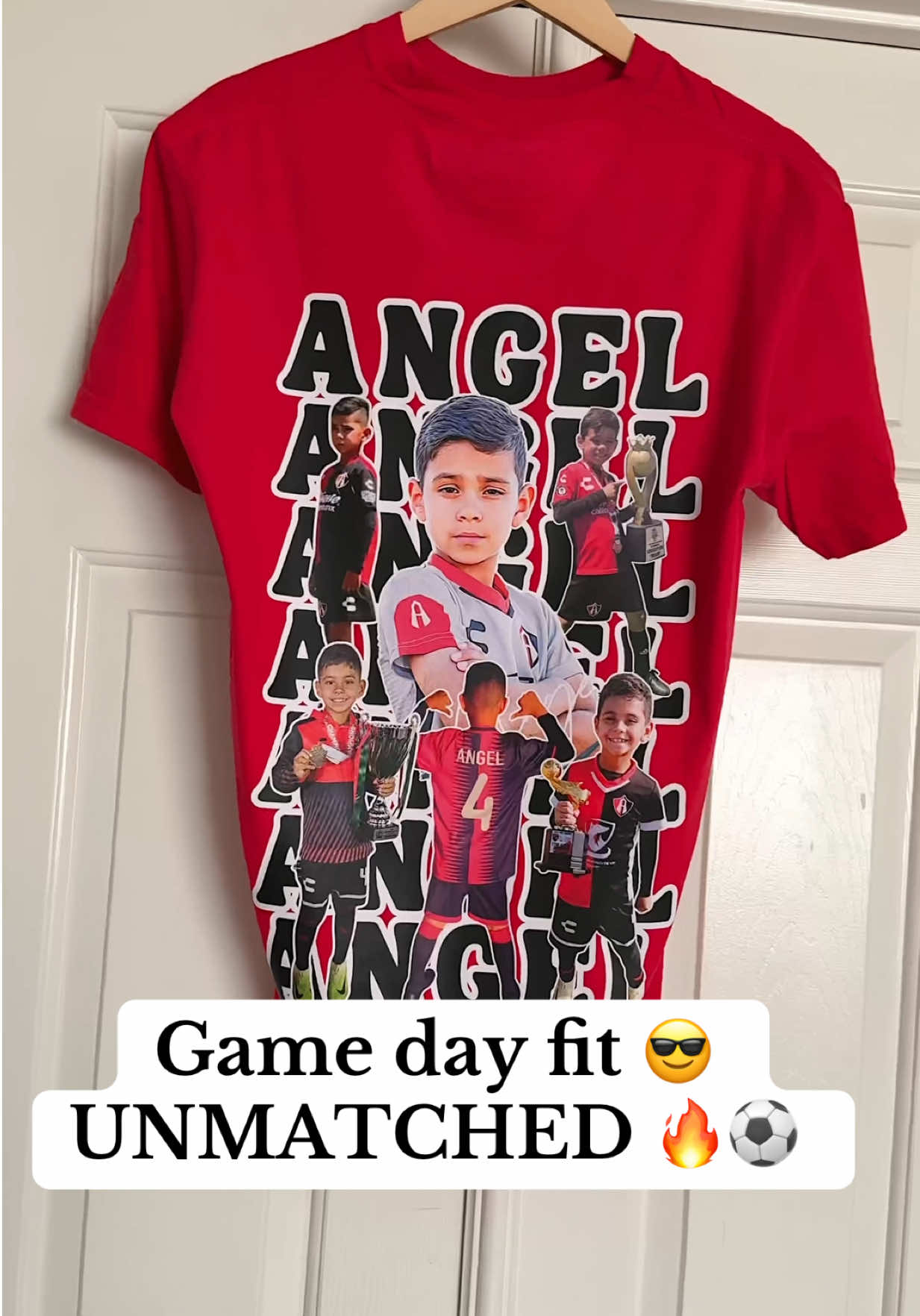 Rep your player loud and proud in the ultimate game day shirt ⚽✨ #soccermom #gamedayshirt  #momootd #customshirt #soccermomlife⚽️❤️🙌🏻🙌🏻 
