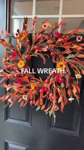 My door is fall ready with this pumpkin fall wreath !! 🍂 @Joymaking  #fallwreath #fallwreaths #falldecor #falldecorating #pumpkinwreath