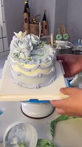 Blue rose #fyp #foryoupage #cutecake #cakedecorating #rose 