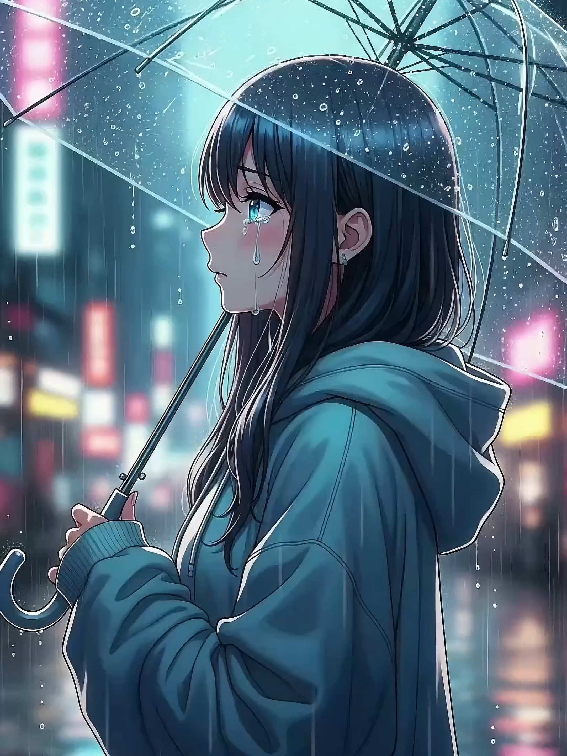 #4k #wallpapers #wallpaper #8k #fyp #view #artia #ia #fyppppppppppppppppppppppp #fypシ゚ #anime #animetiktok #triste #rain #girl