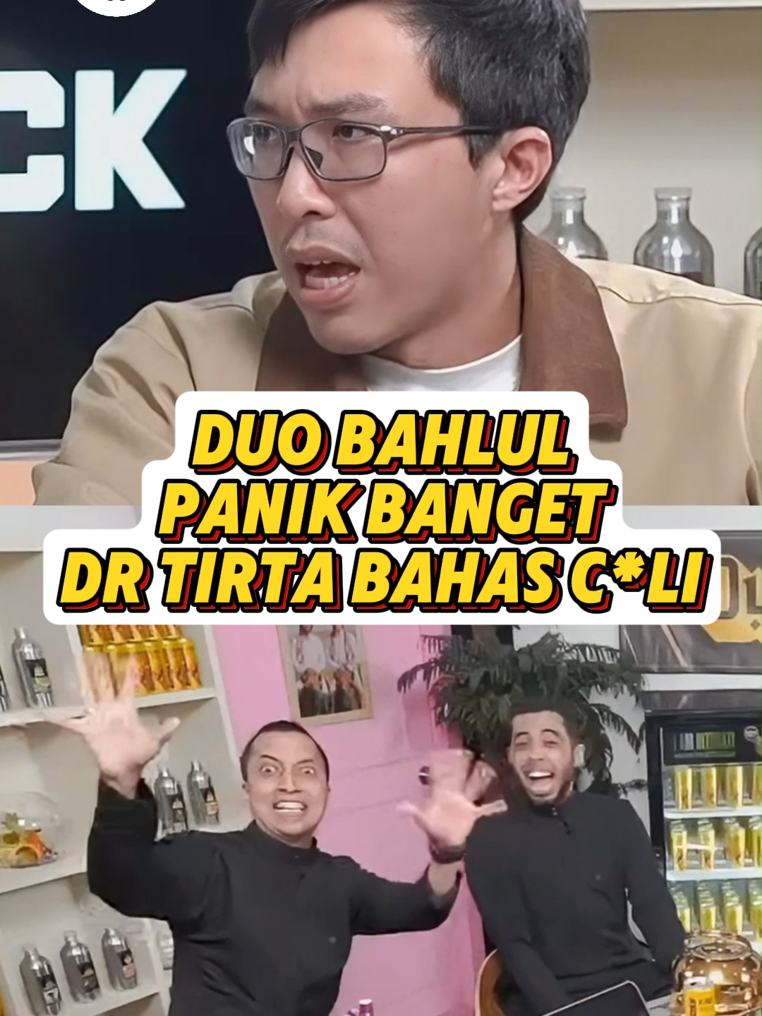 DUO BAHLUL PANIK BANGET DR TIRTA BAHAS C*LI 😂 Tonton selengkapnya di YT NOICE - Podcast Bahlul. Bersama Kamal, Sahil dan Dr Tirta. #klip #podcast #lucu #ngakak #ketawa #kocak #ketawaitusehat #noice #podcastbahlul #sahil #kamal #drtirta #tirta