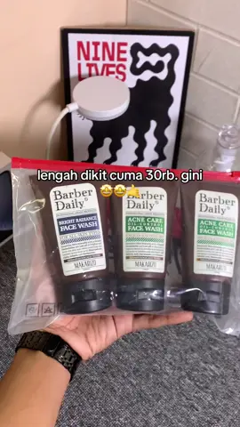 promo nya gila si😫 #murahbanget #facewash #barberdaily #mencerahkan 
