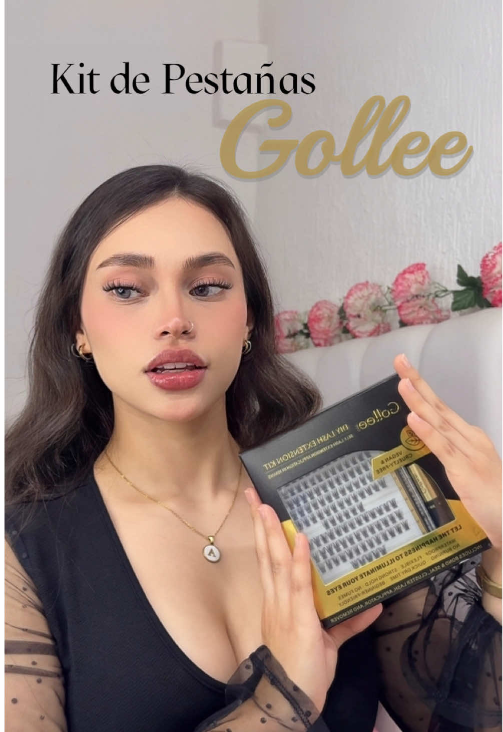 Aprovecha el descuento❗️❤️ Kit de pestañas GOLLEE  Son muy ligeras y bonitas, estoy encantada 🥰 @Gollee MX @Gollee.official  #pestañas #tutorial #lashes #pestañaslargas #fypシ゚ 