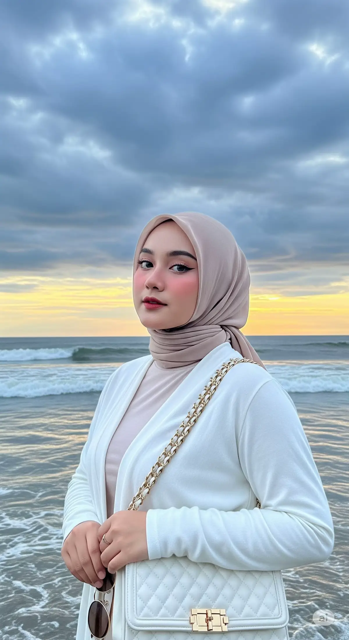 #editfotoai #outfitpantai #casuallook #fypシ゚viral🖤tiktok #ayy_editing 