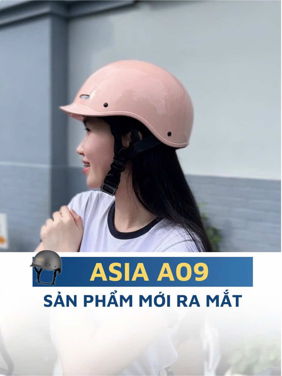 ASIA A09 - MŨ BẢO HIỂM LƯỠI TRAI DÁNG CÁ HEO TRẺ TRUNG 🐬 #mubaohiem #nonbaohiemcaheo #nonbaohiemcutecat #mubaohiemchinhhang #muhottrend 